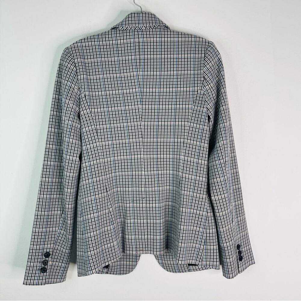 NEW A New Day blue grey white pink check plaid preppy academia blazer 2 - Picture 7 of 7